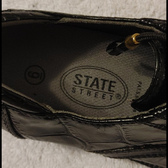 State street men's black shoes size 6 - Picture 9 of 10
